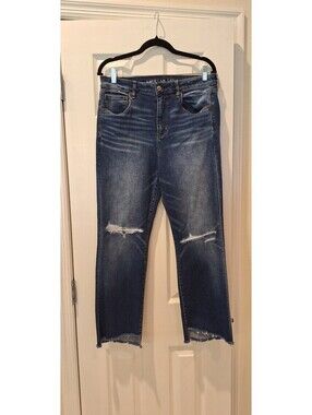 American Eagle-Hi Rise Crop Flare Jeans-12
